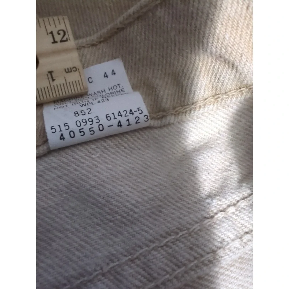 Vtg Levi's 550 Jeans Mens 32x36 Tan Khaki Relaxed Tapered Leg USA 90s USA